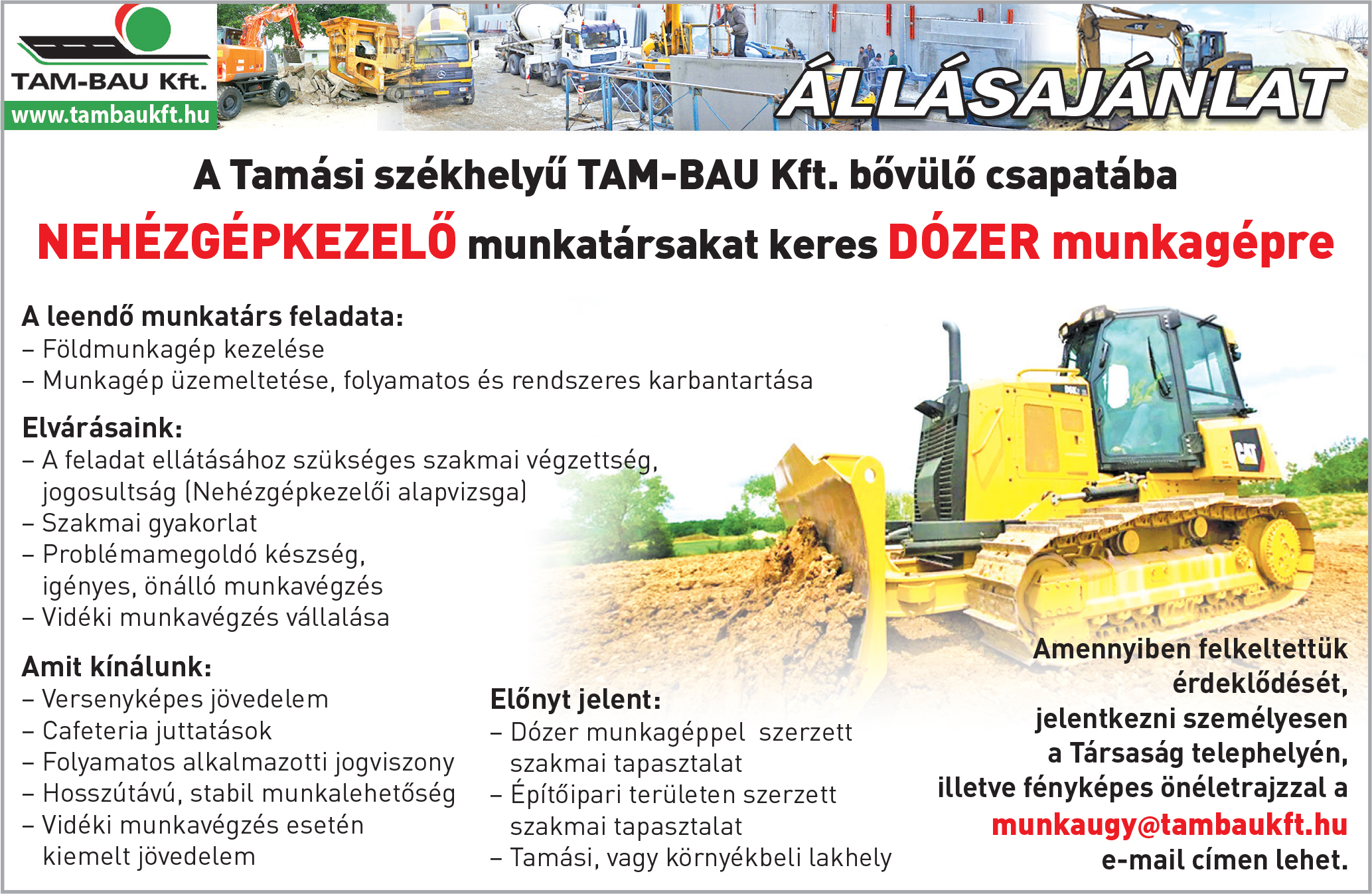 Tam-Bau állás_nehezgep